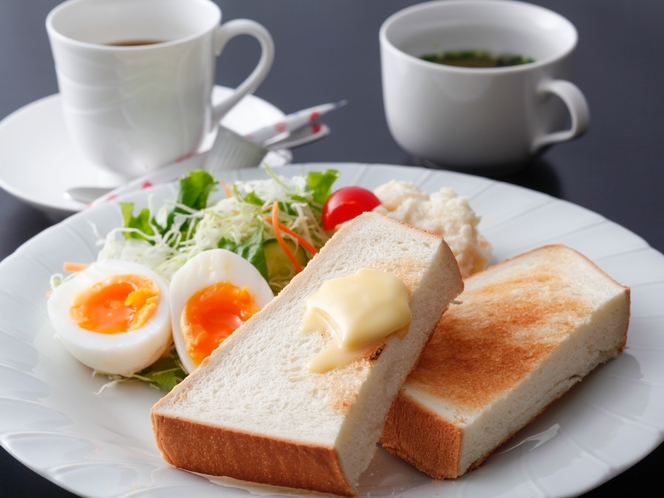 手軽に味わえる洋朝食／例