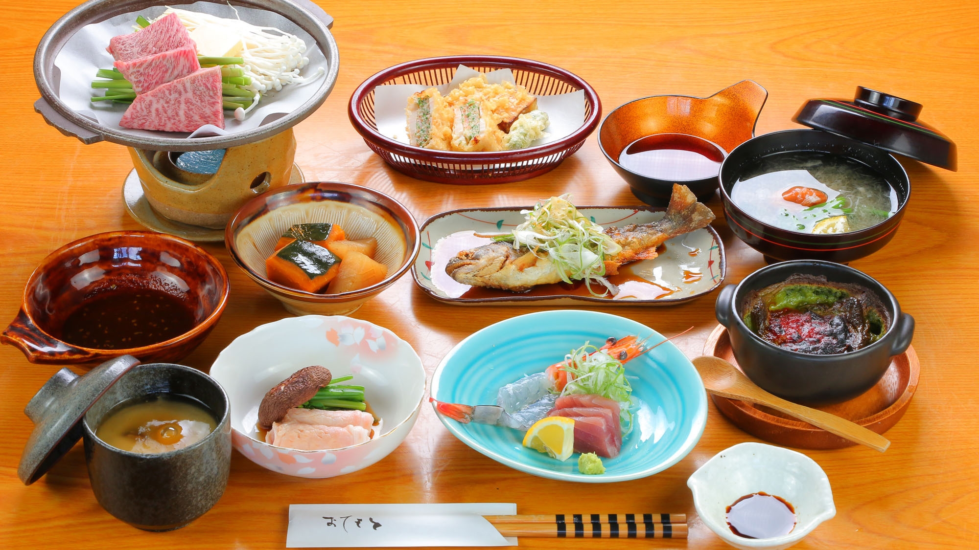 ≪お部屋食/貸切風呂≫定番のおおいた豊後牛を楽しむ”まるや会席”