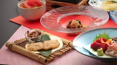 玉峰山荘のスタンダード会席・少量美味【梅会席】奥出雲ポーク＆奥出雲蕎麦
