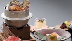 【当館１番人気】玉峰山荘の季節の献立「竹会席」奥出雲の食を心をこめて・・