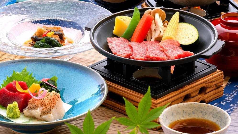 しまね和牛＆本格奥出雲の手打ちそば付き「松会席」コース◆豊かな四季から生まれる美味しい感動を◆