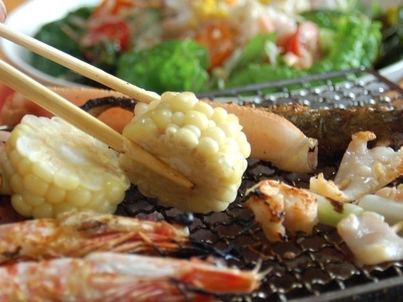 【おもいっきり海水浴！】海鮮炭火焼きプラン