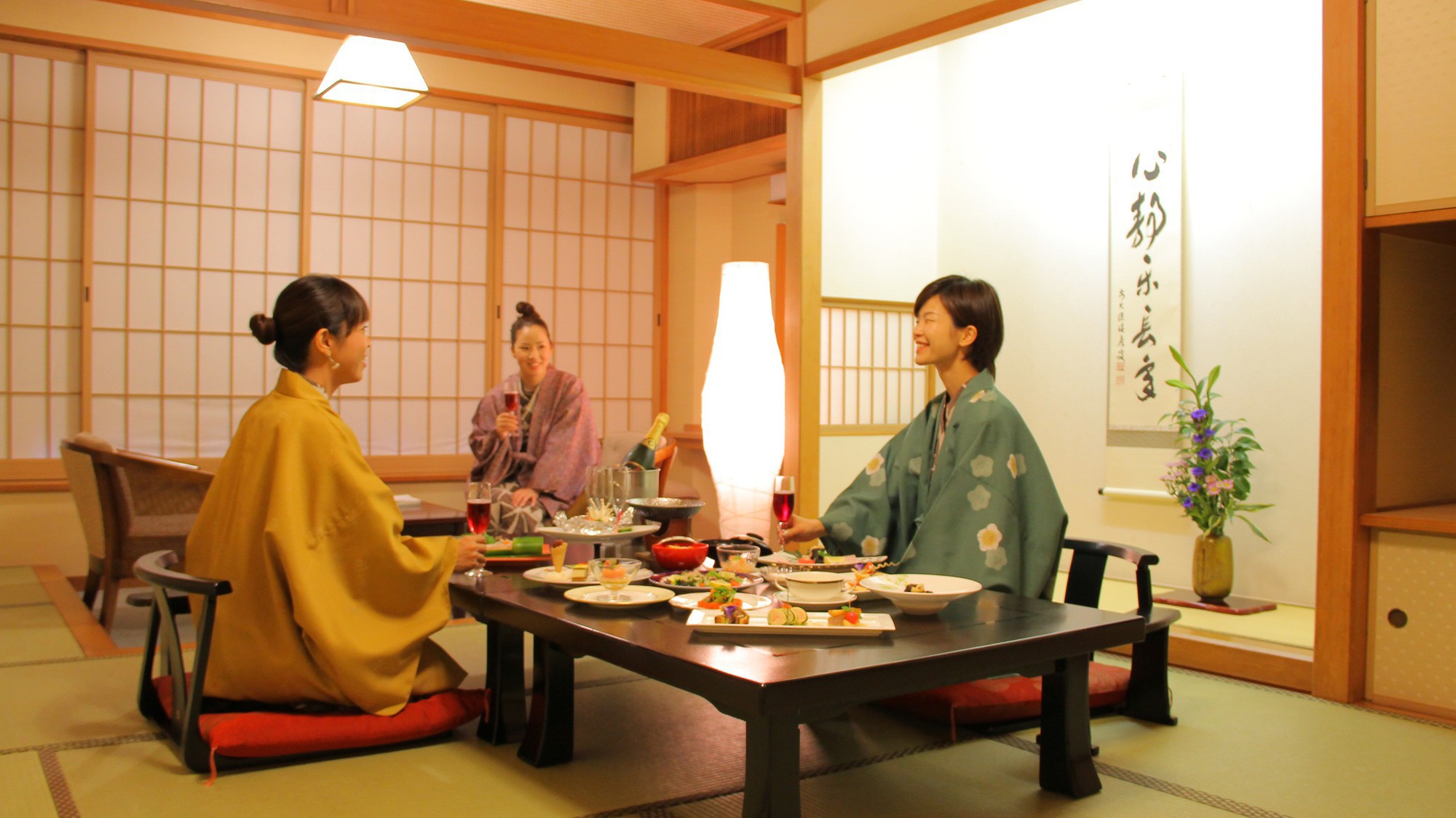 【お部屋食確約プラン】お部屋でゆったりご夕食を満喫♪