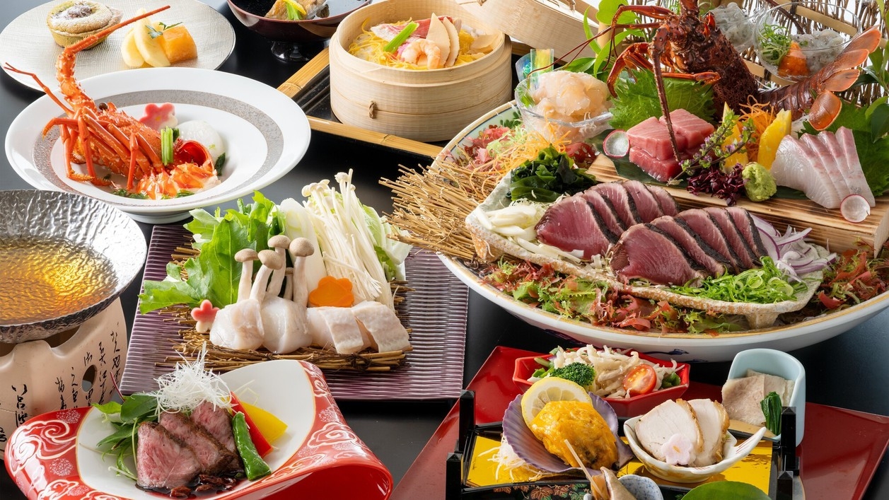 【旬彩物語／竜潮コース】幻の高級魚本クエとふぐのお鍋に、黒毛和牛ステーキを食す冬の究極グルメコース