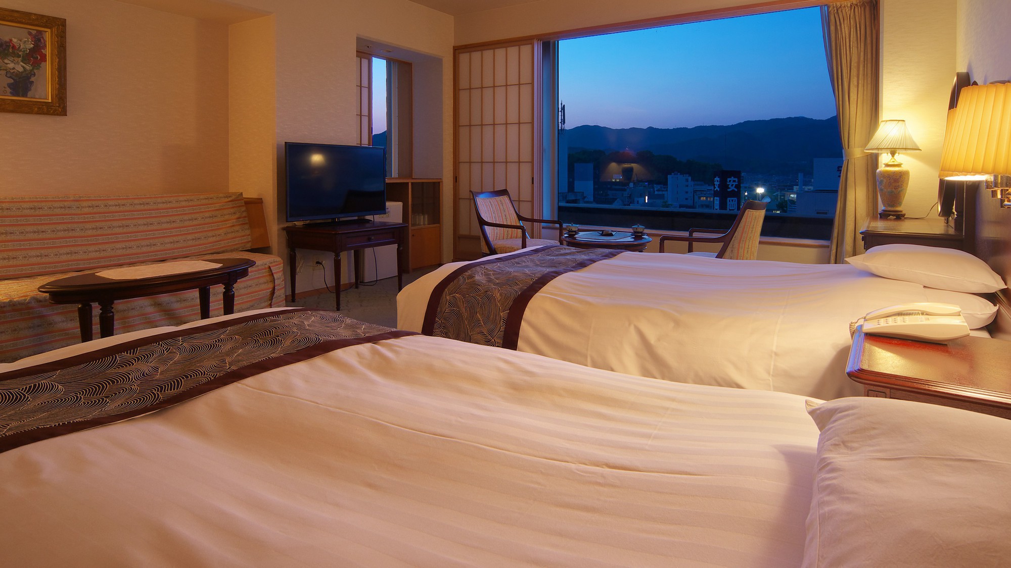 【出張応援】ツインルーム利用　旅館で過ごす素泊まりビジネスプラン