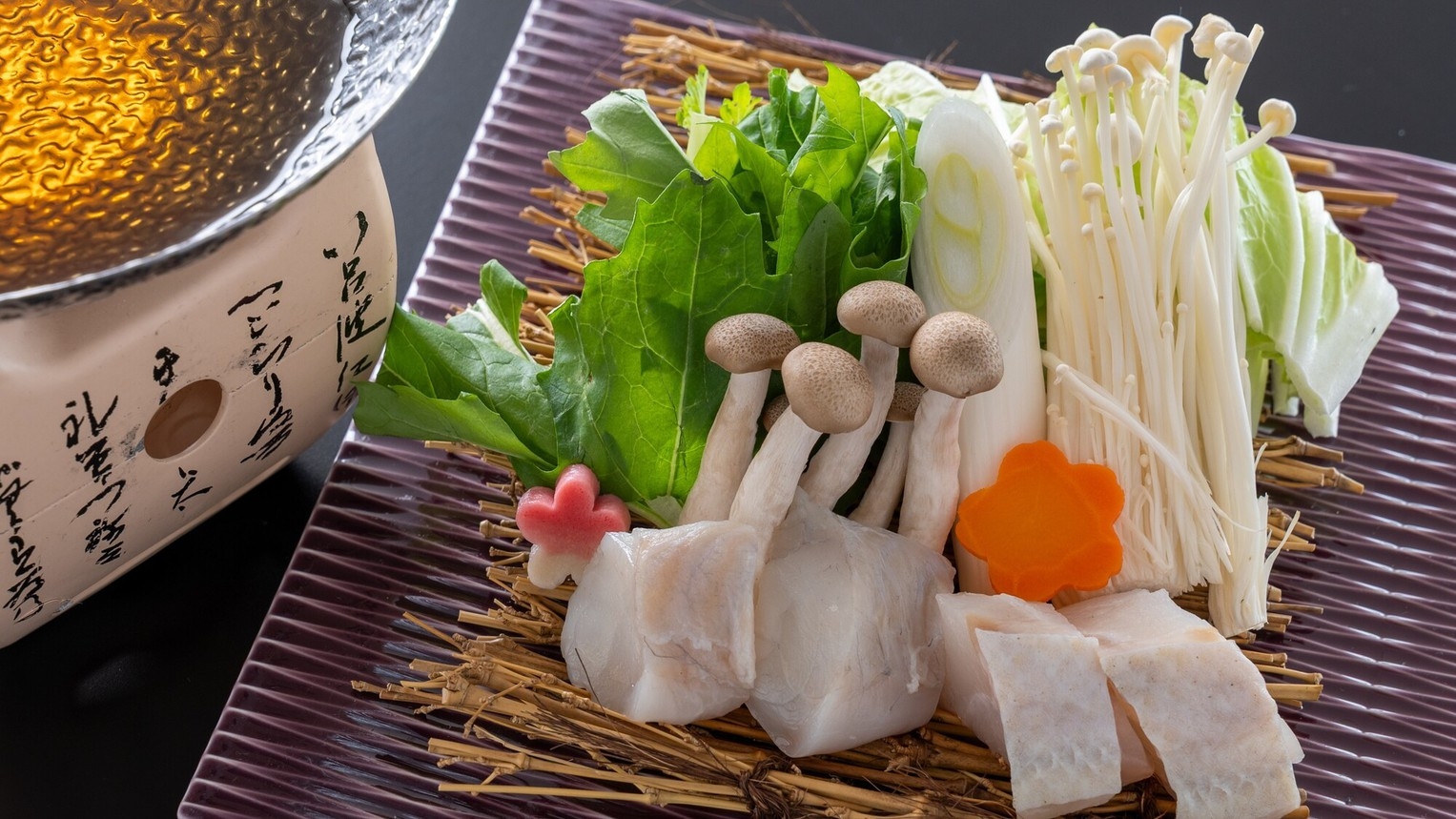 【お部屋食確約】《旬彩物語／竜潮コース》幻の高級魚本クエとふぐのお鍋に土佐あかうしステーキを食す