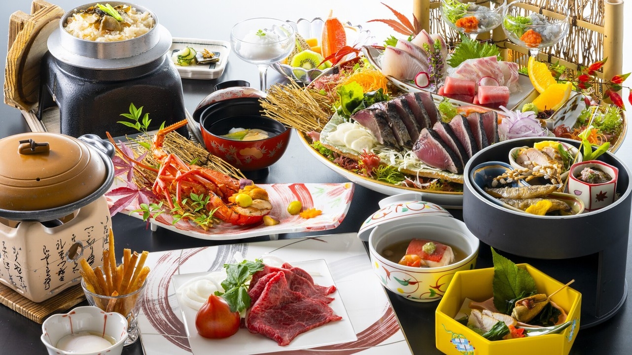 【お部屋食確約】鰹の藁焼きタタキはもちろん！豪快な皿鉢料理や土佐の珍味を味わう１泊２食付きプラン