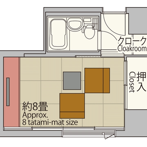 【スタンダード26平米】シティクラス並の客室面積で、4名様までお休みいただけます