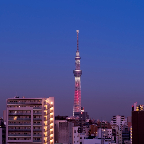 【周辺観光】時間帯によって様々な表情のスカイツリーをご覧いただけます。(イメージ)