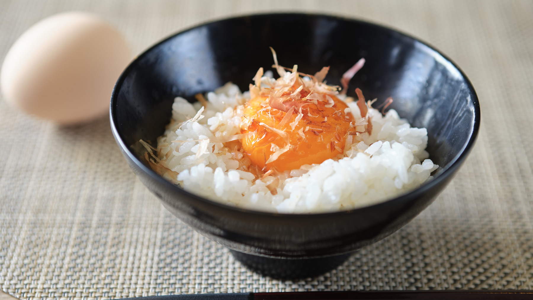 新鮮な卵での「卵かけご飯」は最高です