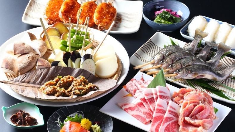 【旬を味わう】囲炉裏料理