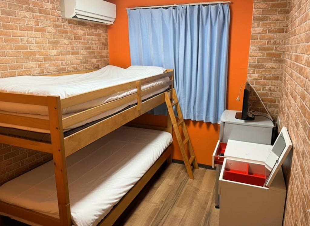 【禁煙】ツインルーム(バス・トイレ共用)※2段ベッド