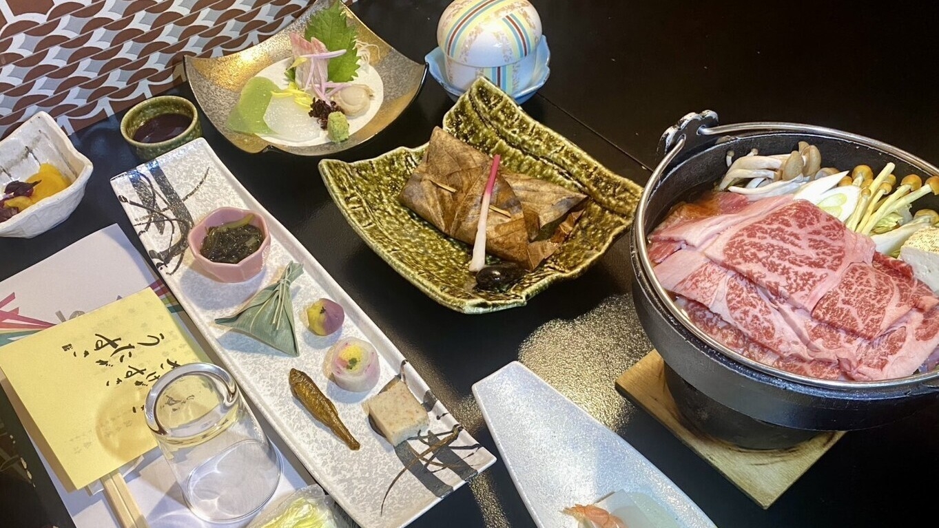 ＜スタンダード＞ぐんま食材＆上州牛すき焼き付【ぐんま地産会席】（会食場）