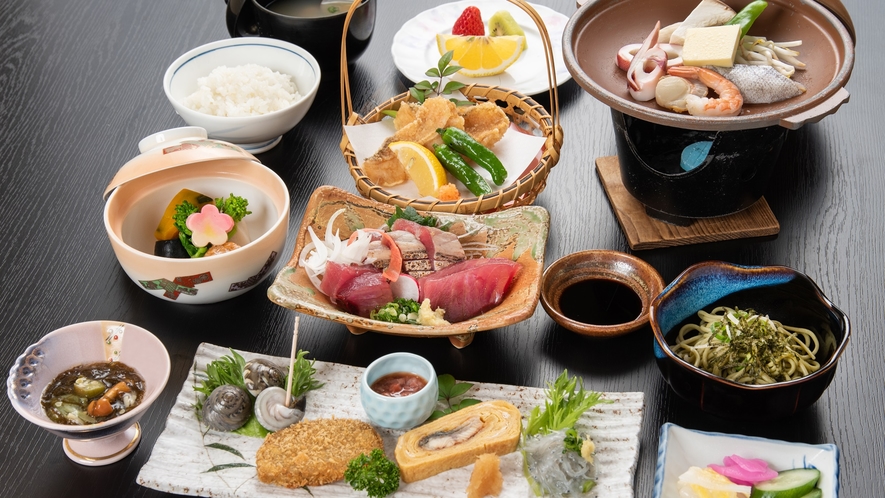 *お夕食「焼津づくし」漁師の町、焼津の旬の肴料理をご堪能ください。