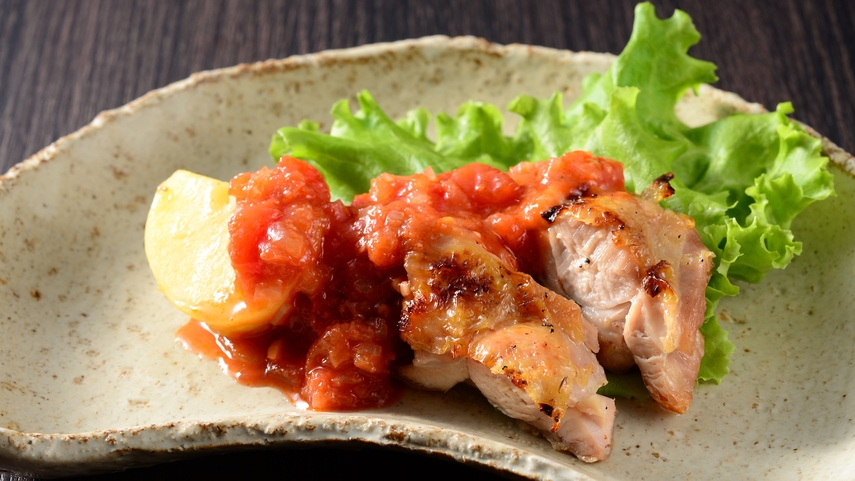 【楽天スーパーSALE】5％OFF 上州地鶏の香草焼きプラン（基本の夕食コース）