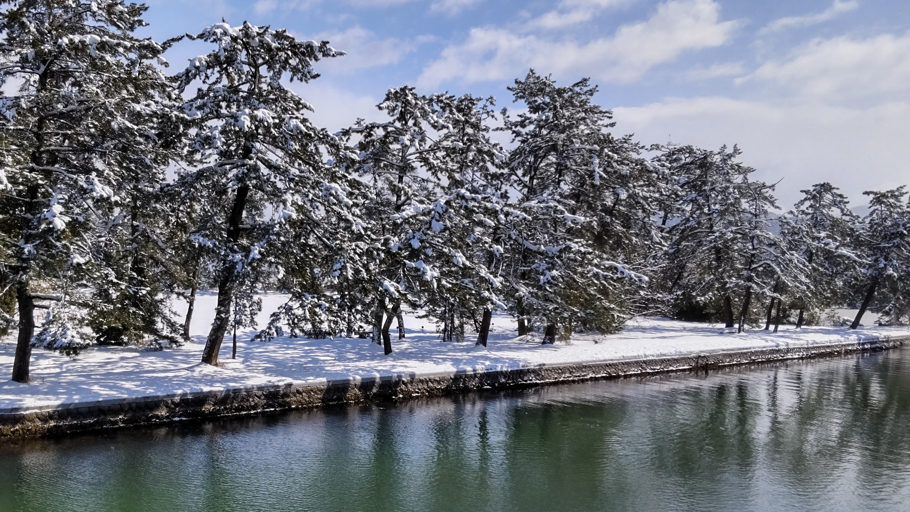 天橋立「雪景色」