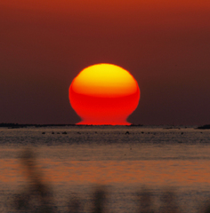 2010.1.18ダルマ夕日