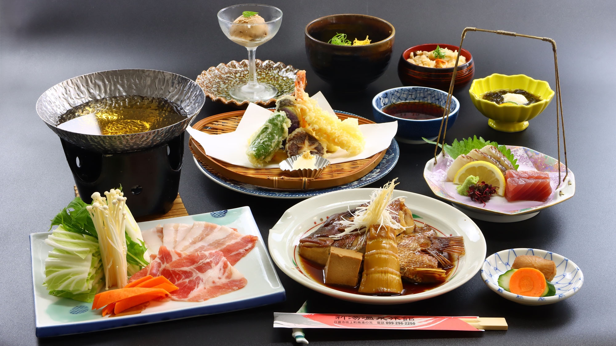 【スタンダード｜2食付】旬の食材をあしらった新湯温泉のスタンダードなお食事をご用意♪
