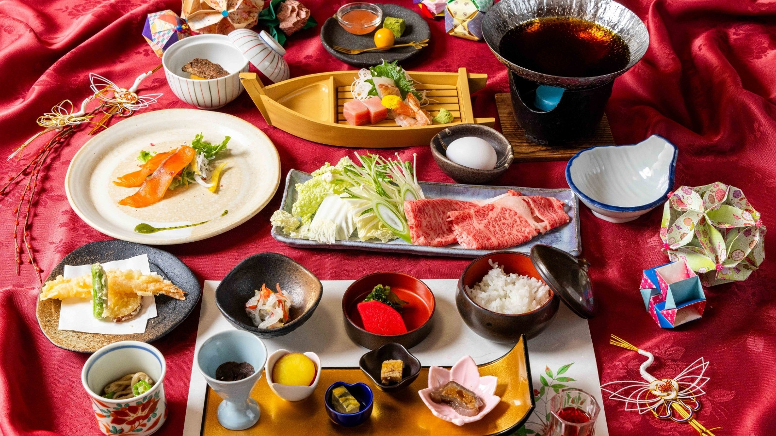 山形牛会席一例