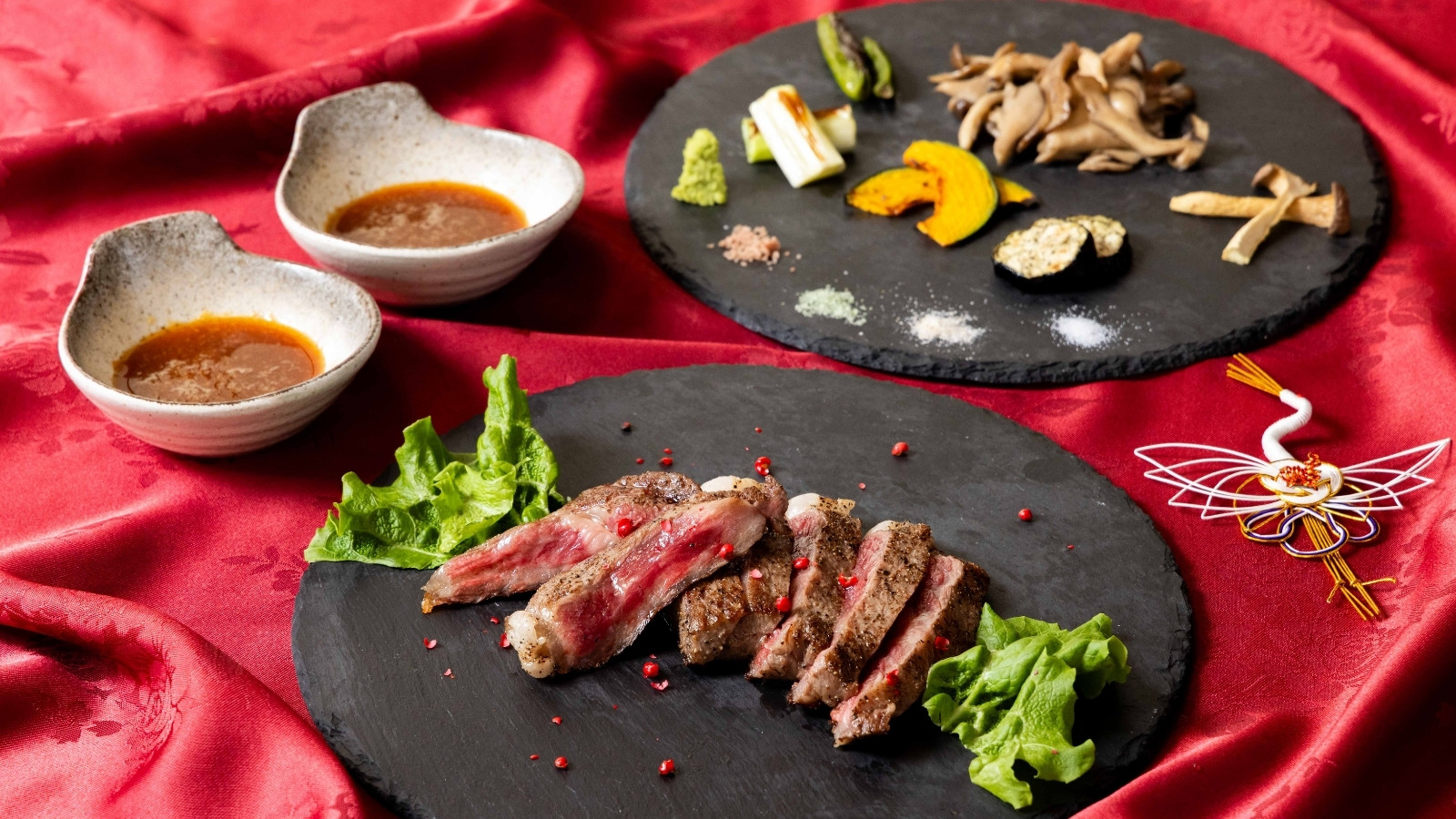 山形牛会席一例