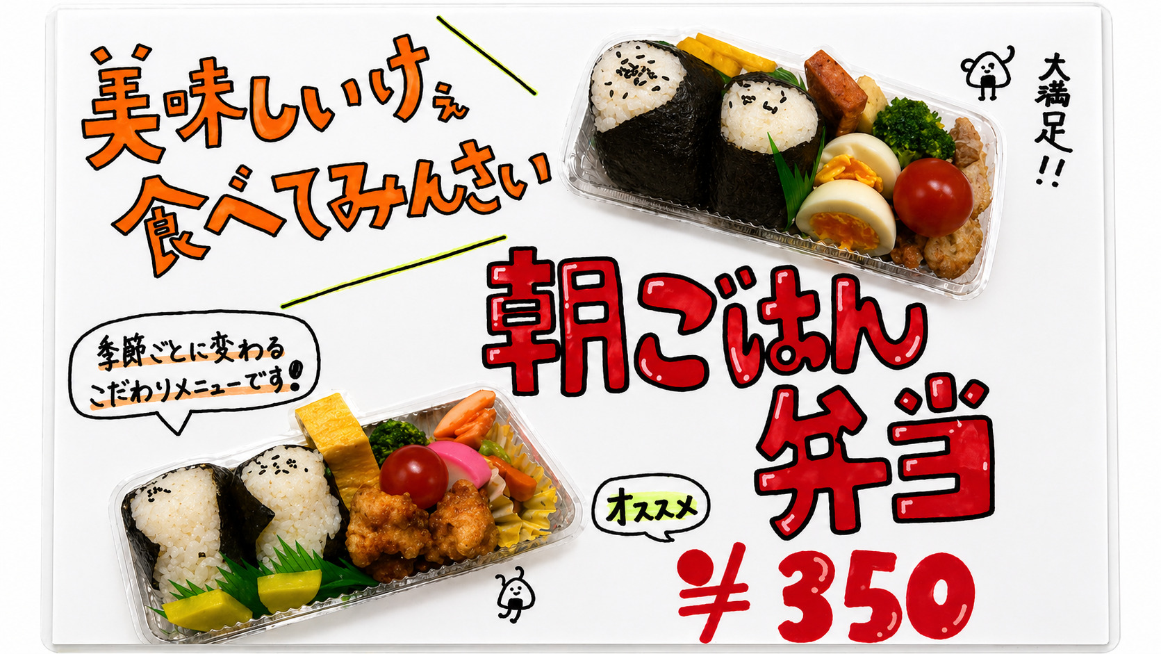 朝ごはん弁当