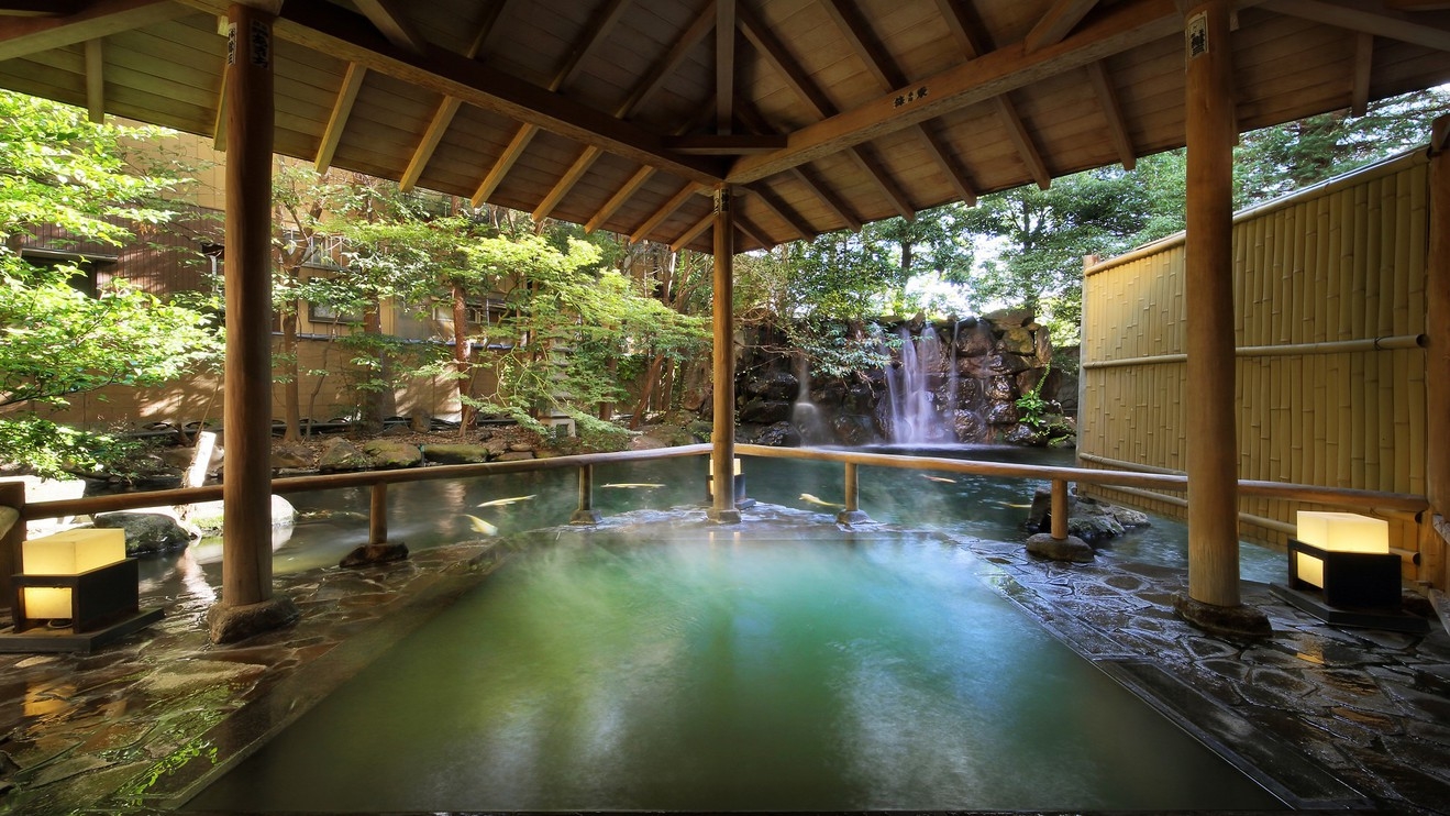【1泊朝食付き】　温泉でゆったり♪　趣異なる6つのお湯で喧騒忘れるひとときを