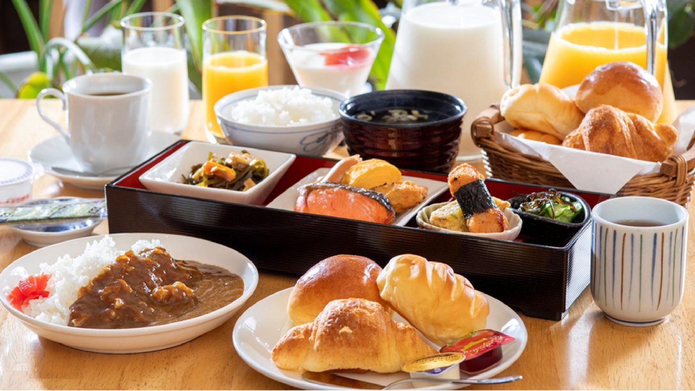 【和食・とんかつ・天ぷら・餃子】３店舗から選べる夕食とホテルでの朝食付プラン♪【2食付】