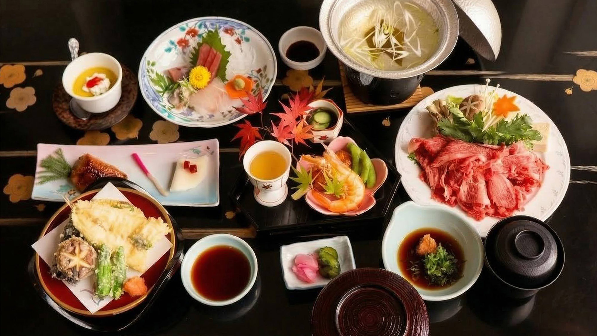 ・【一例】和牛懐石コース（しゃぶしゃぶ）