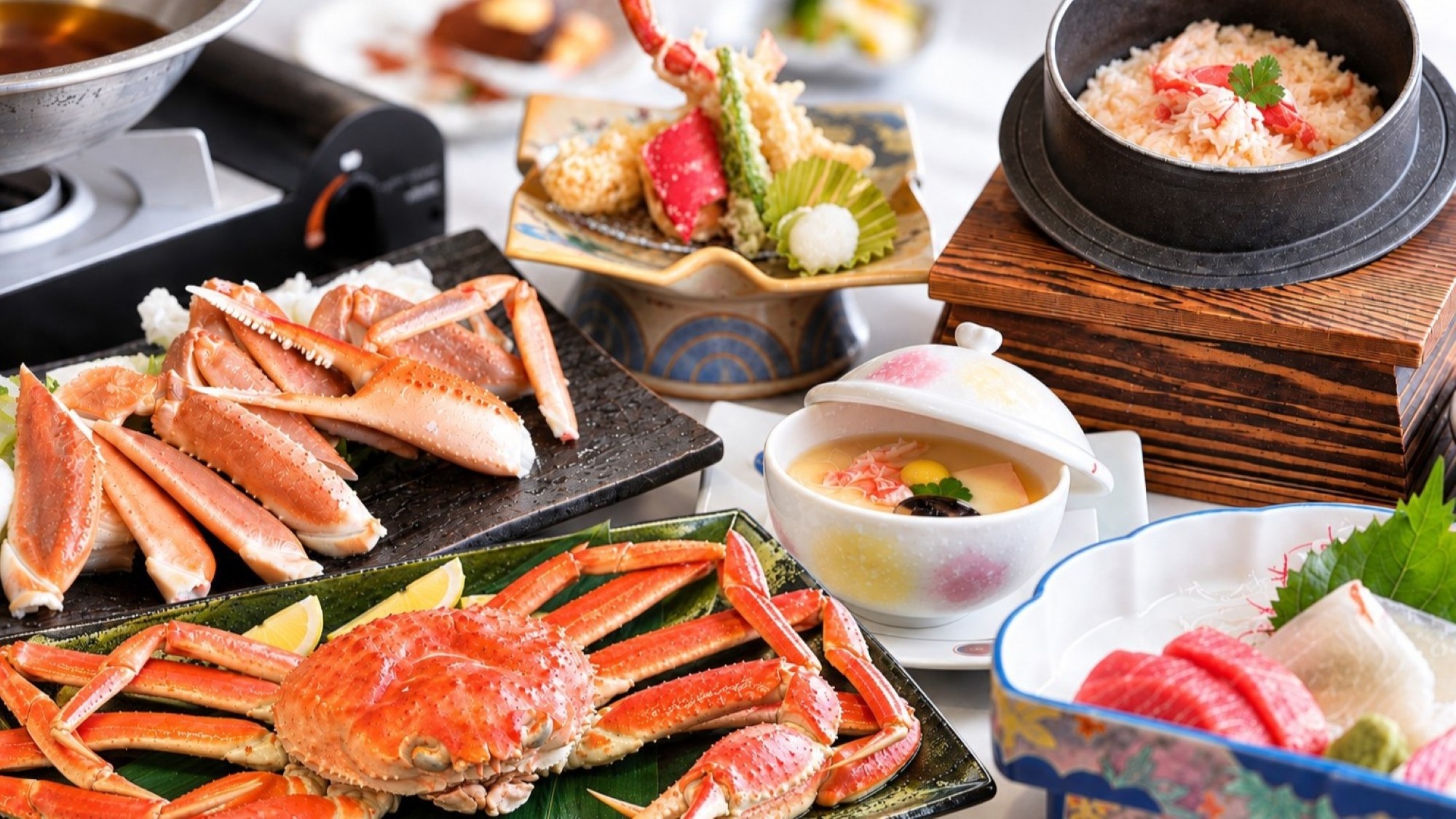 【冬の蟹づくし】蟹料理５品を堪能♪２名に一杯ずわい蟹付き！蟹すき鍋プラン