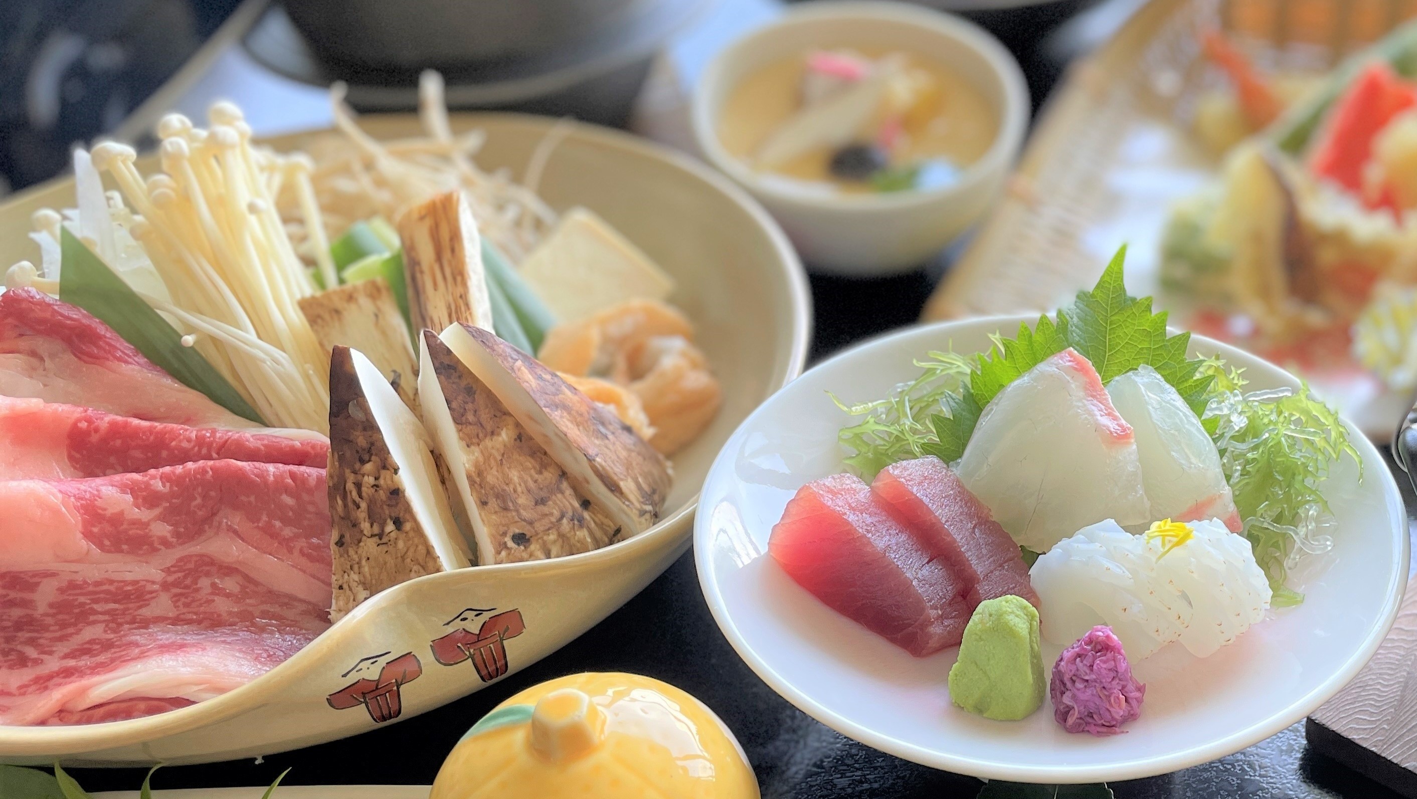 松茸づくし会席一例