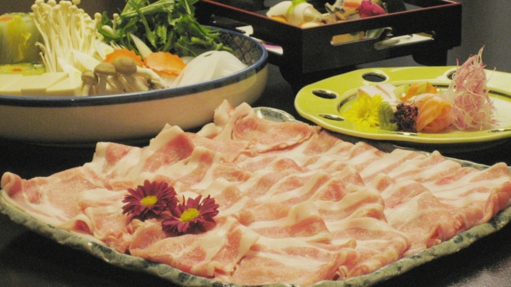 【近江ブランドの冬の味】バーム豚と酒蔵より直送の酒粕・白味噌「吟醸鍋プラン」(夕部屋食)