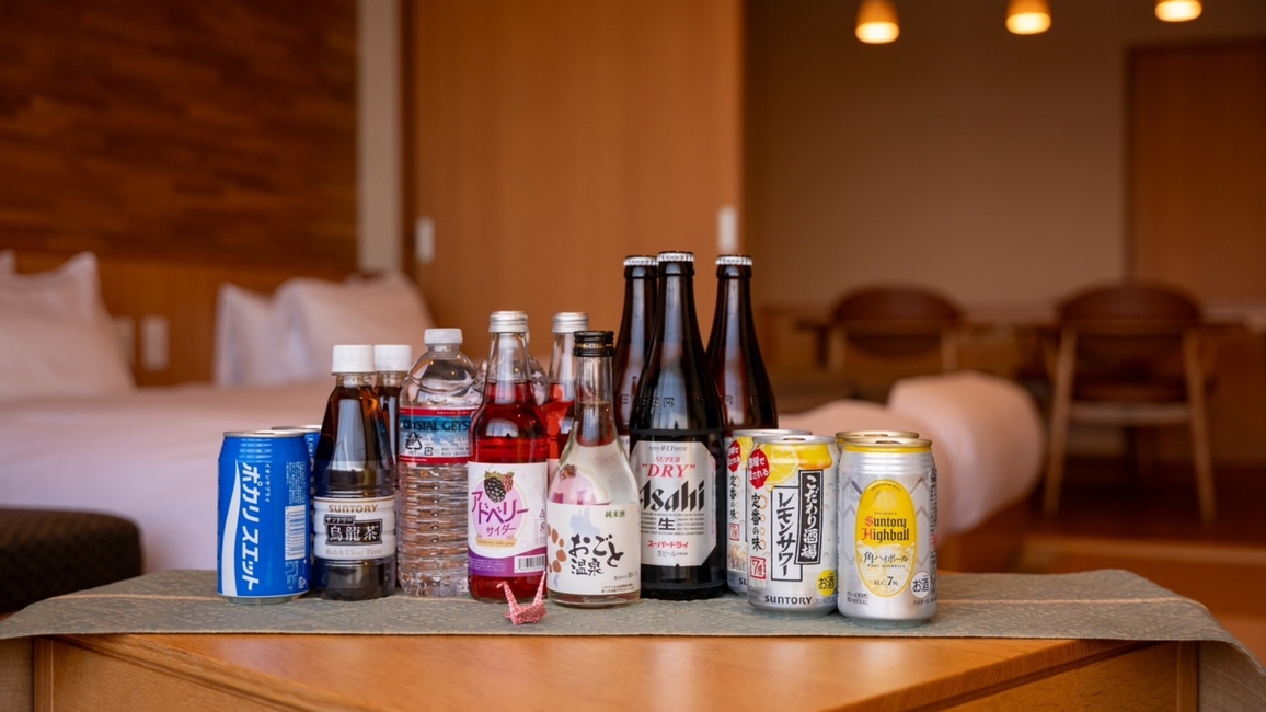 「月あかり」「星あかり」冷蔵庫ドリンクフリー(一例)