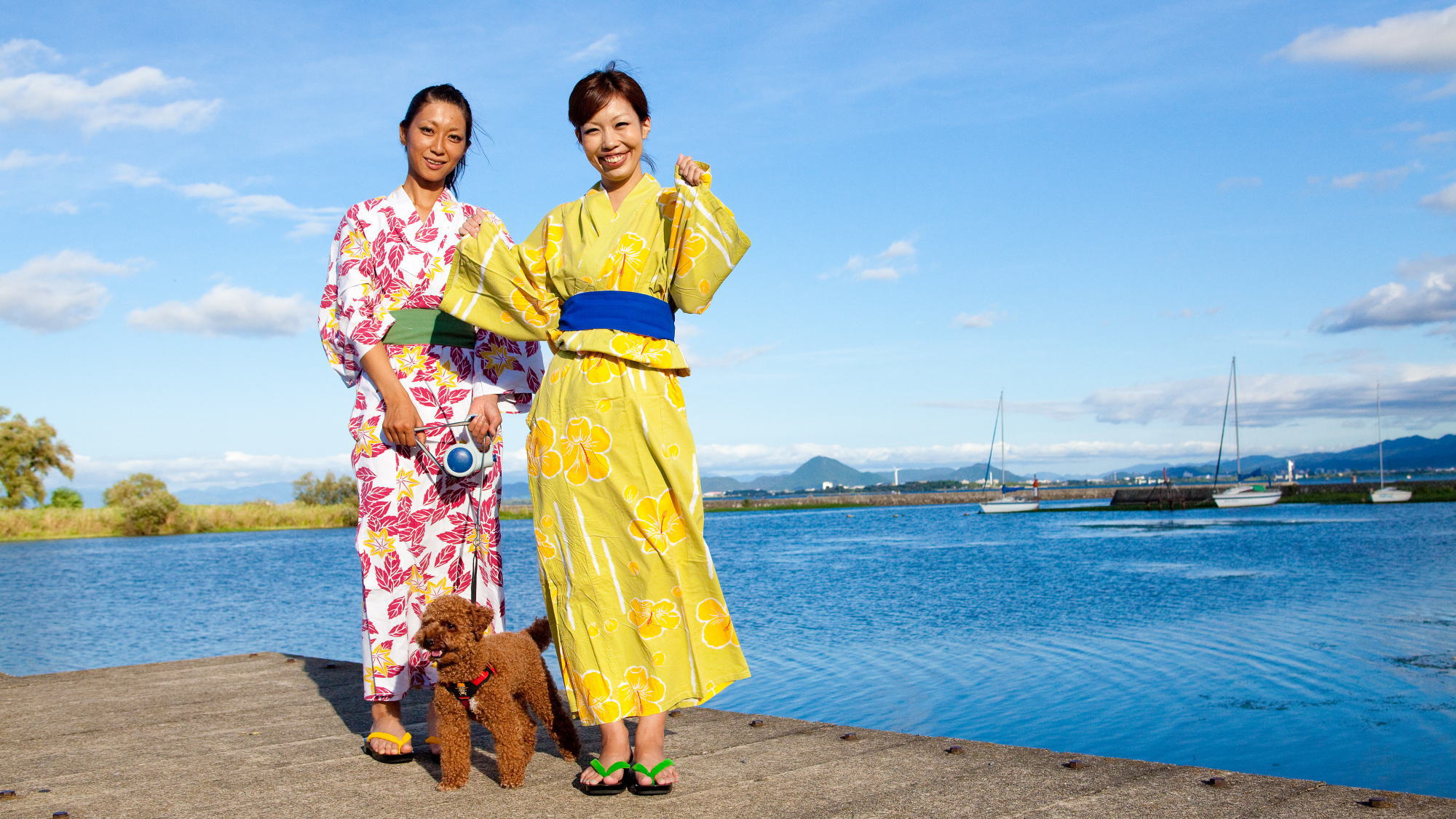 (7)朝食後には琵琶湖岸でお散歩もおすすめです。