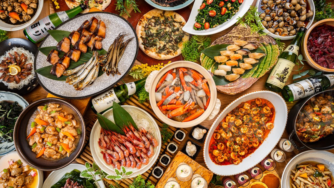 【フリードリンク付き】お酒好きもノンアル派も楽しめる！１泊２食ビュッフェプラン♪