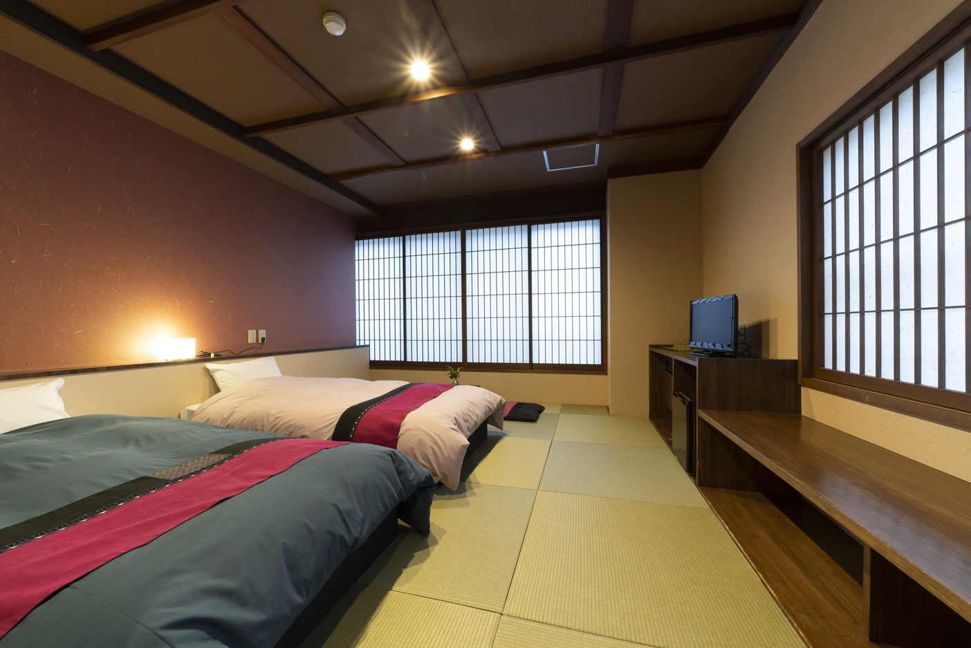 【和風ツイン】リーズナブルで便利なコンパクトツイン