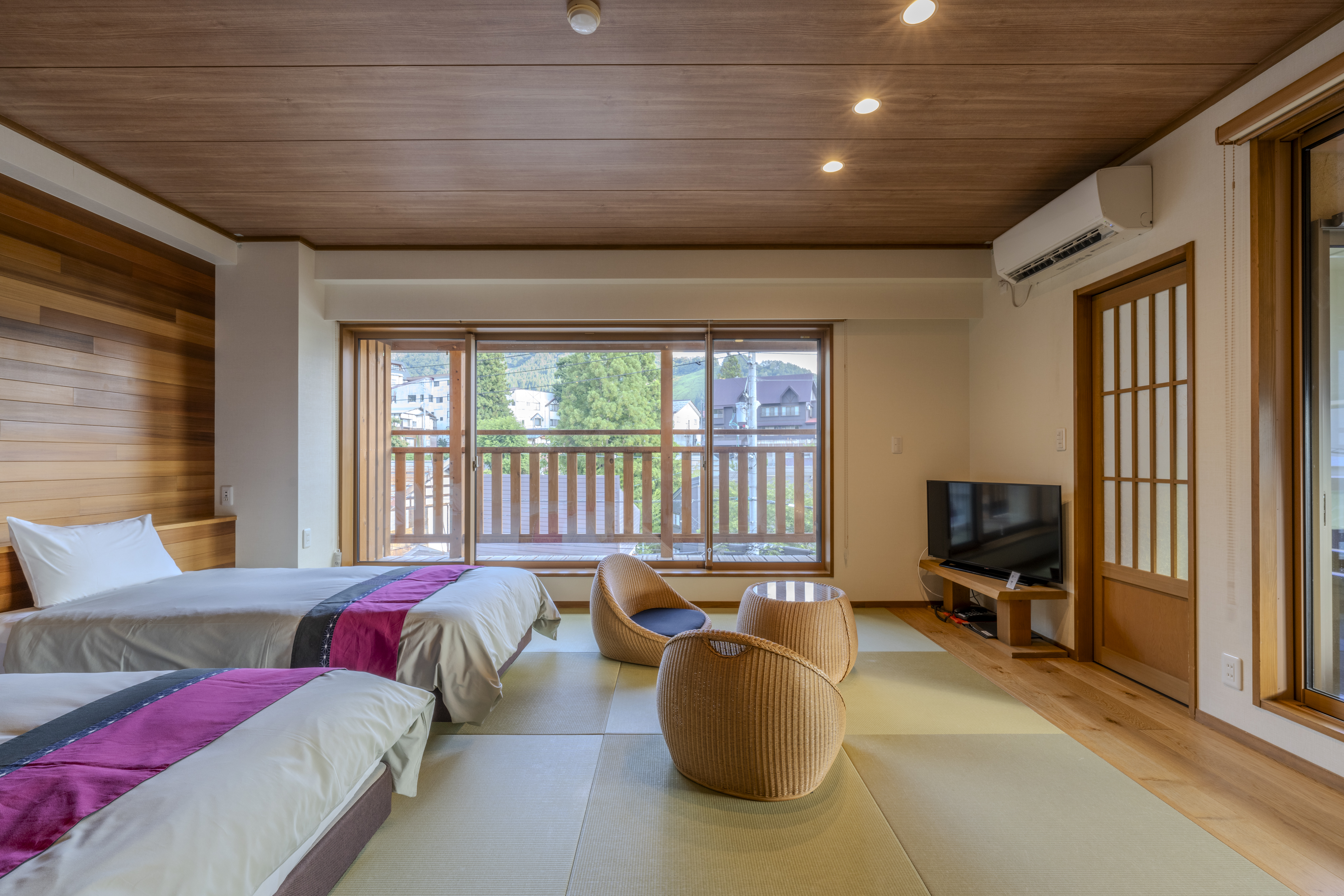 【信濃邸・雪花】天下の名湯「真湯」風呂付ツインルーム