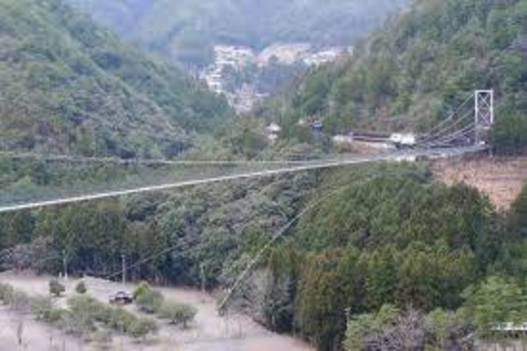 日本一　谷瀬の吊り橋