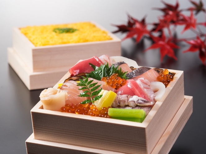 日本料理「吉備膳」の【烏城黄金かくし寿司】※画像はイメージです