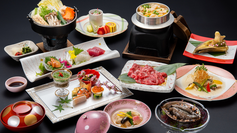 *【当館のTOPグレード（アワビ）】お品書きは都度変わるため内容が異なる場合があります。