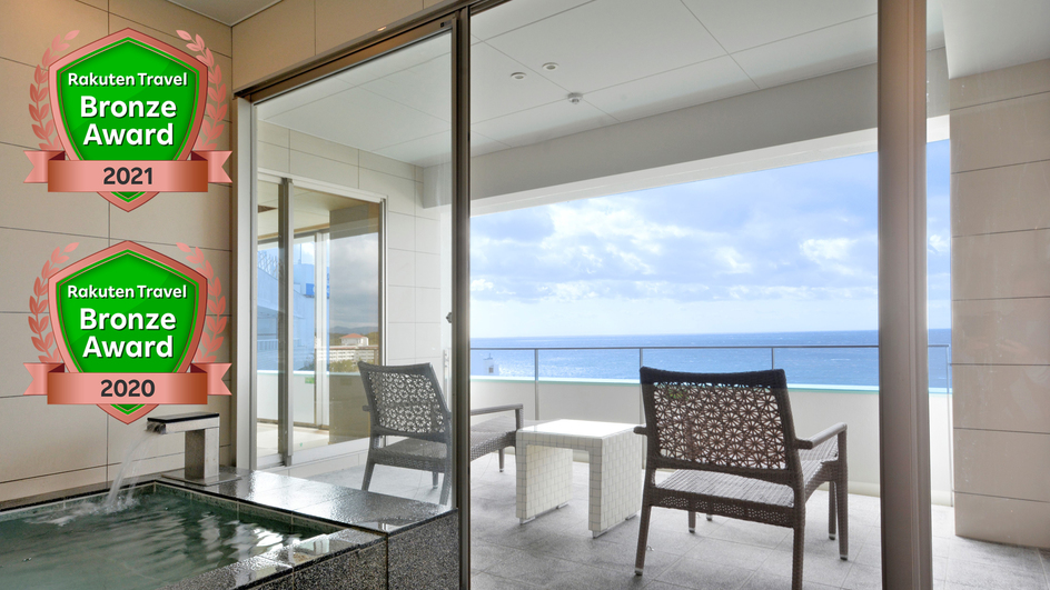 *【露天風呂付客室・特別室（紅の晶）】完全プライベート空間で露天風呂の温泉をお愉しみください。