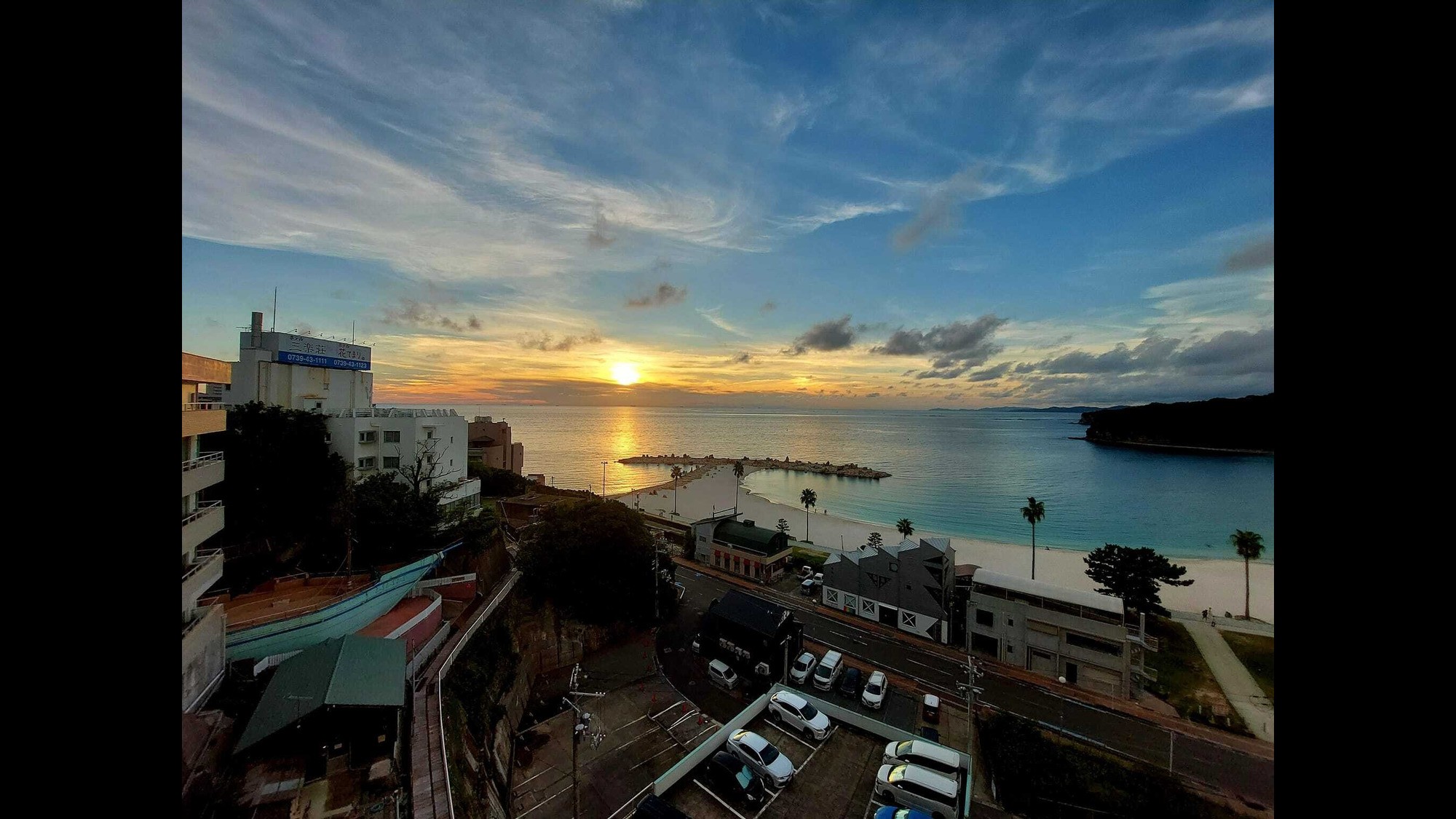 白良浜眺望（夕焼け）