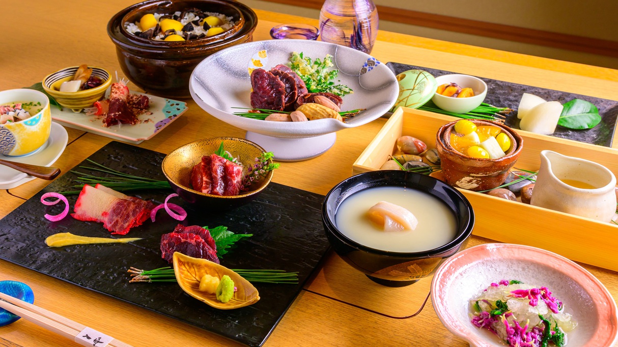 北前鯨巡り【北前船食材と下関直送の厳選された鯨が主役の会席】