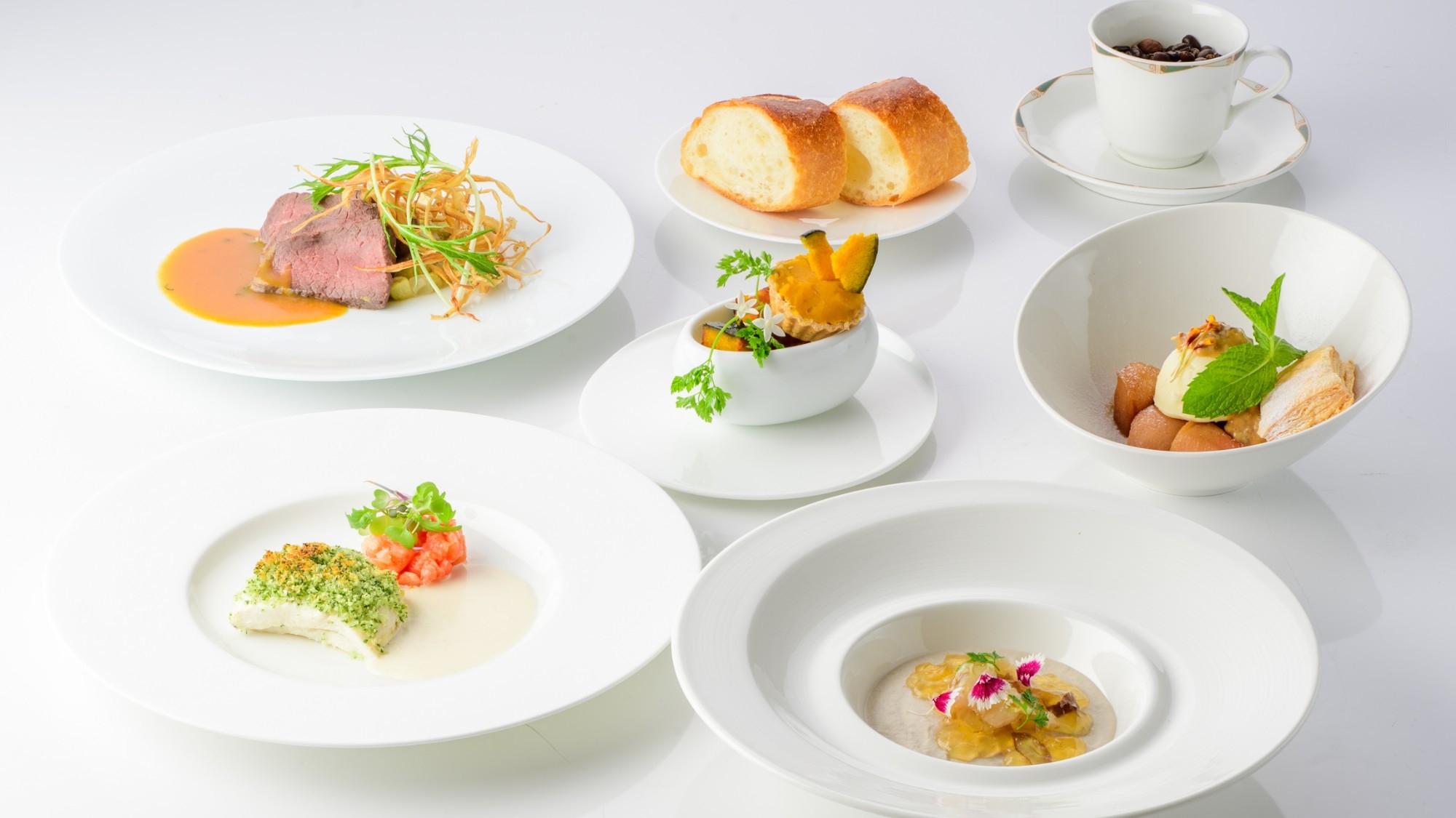 【夕朝食付】「Casablanca」”季節のEZOコースディナー”ホテルでゆったり美食＆ステイ