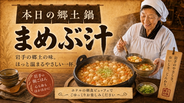 ［基本／朝食］県産食材のこだわりビッフェ！岩手の朝を満喫♪