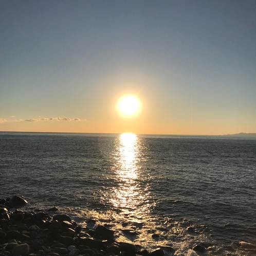 御浜岬の夕陽