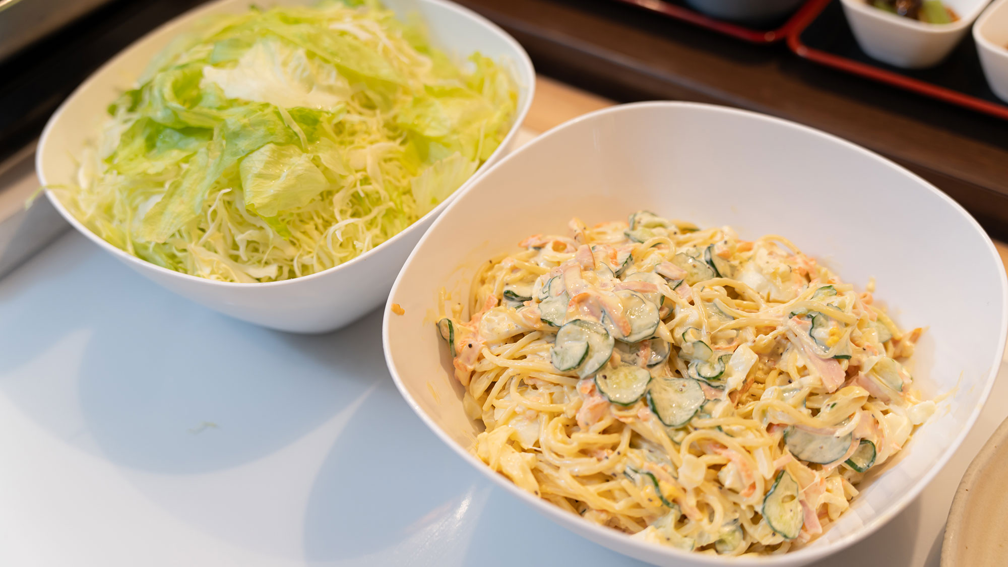 【朝食一例】日替わりのサラダも人気です！