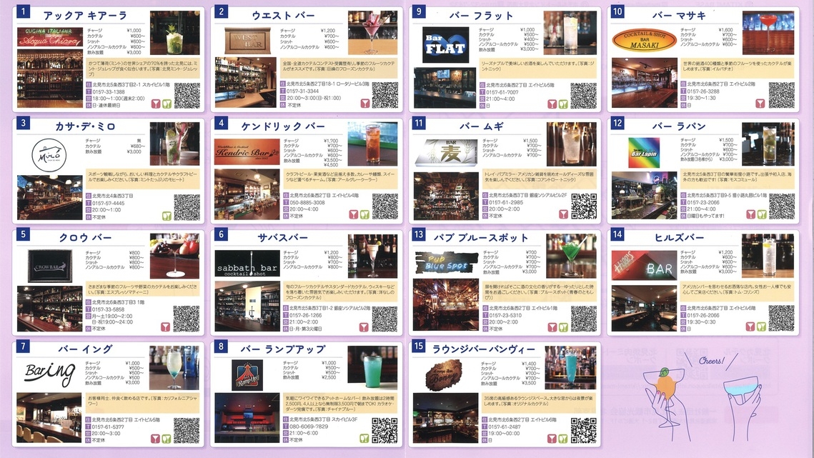 【美味旬旅】＼北見カクテルクーポン×素泊まり／カクテルのまち北見de美味しいカクテルを♪