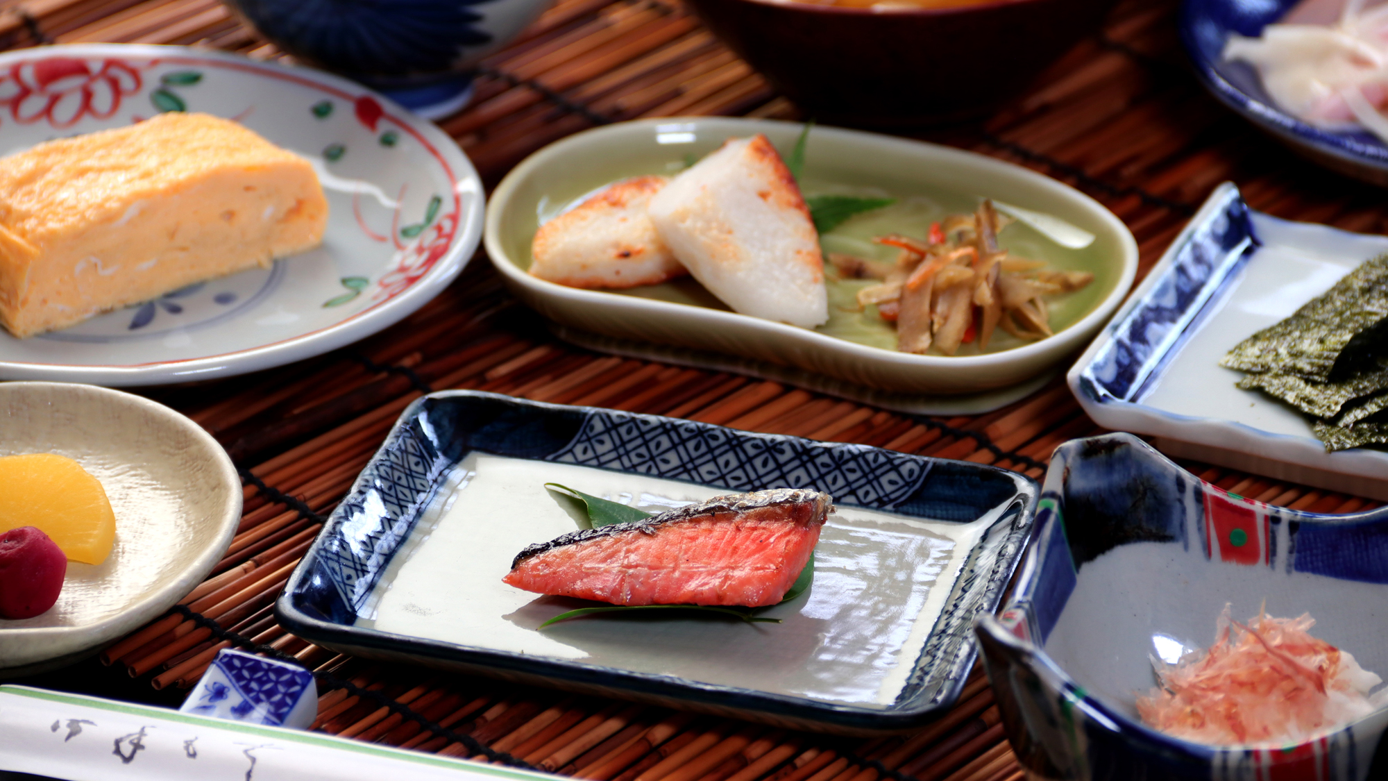 【朝食】温泉街での朝食