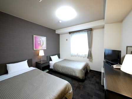 Twin room ♪ Recommended for families and couples <Bed 1000 & times; 1960>