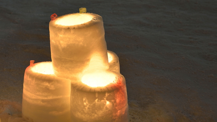 【ゆきあかりin中島公園】雪の灯篭がやさしく夜を照らします